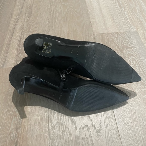 Black Suede Balenciaga Ankle Booties 39.5 - Picture 3 of 8